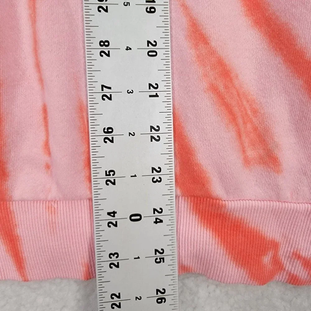 Torrid Pink Tie Dye Le Soleil Sun Moon Classic Round Neck Comfy Pullover Sweater - Picture 8 of 13